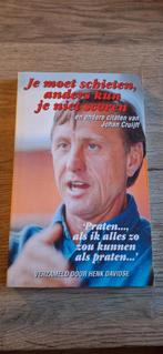Johan Cruijff "je moet schieten anders kun je niet scoren", Ophalen of Verzenden, Zo goed als nieuw, Balsport