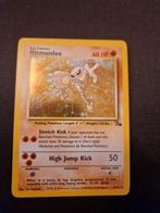 Hitmonlee Fossil Holo Pokémonkaat. Wotc tcg, Ophalen of Verzenden, Zo goed als nieuw, Losse kaart, Foil