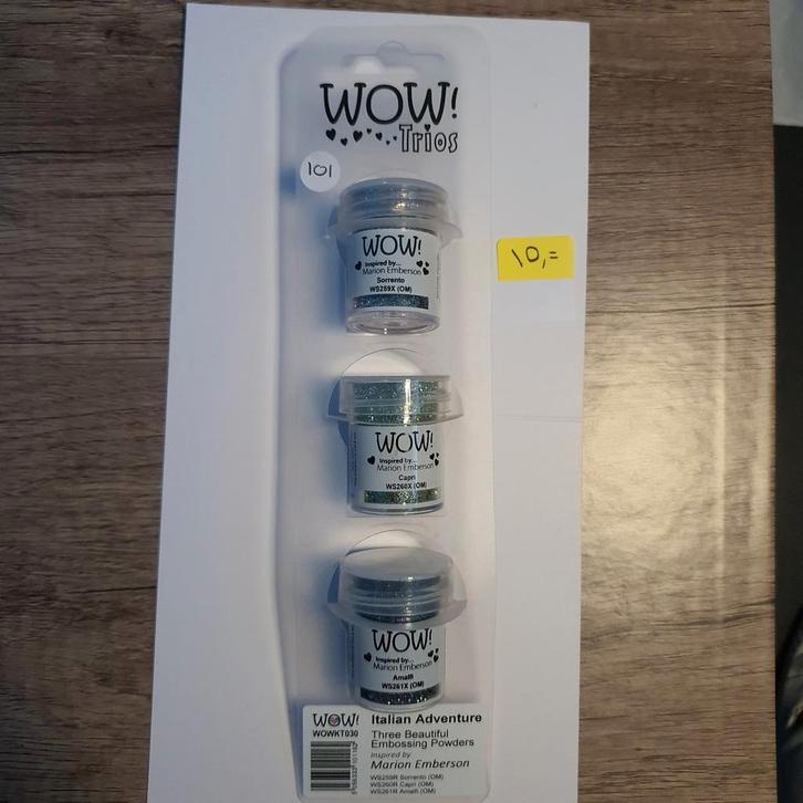 WOW! Trios Italian Adventure Embossing Poeders, Hobby en Vrije tijd, Knutselen, Nieuw, Materiaal, Ophalen of Verzenden