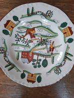 Country lane kerst gebak oliebollen bordjes, Huis en Inrichting, Ophalen of Verzenden, Overige stijlen, Bord(en)