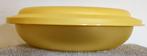 Tupperware; bord met deksel / dubbelbord ~ geel, Huis en Inrichting, Keuken | Tupperware, Ophalen of Verzenden, Geel, Overige typen