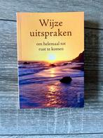 Wijze Uitspraken - Inspiratie & Rust, Ophalen of Verzenden, Gelezen, Spiritualiteit algemeen, Achtergrond en Informatie