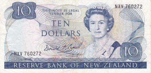 RESRVE BANK OF NEW ZEALAND TEN DOLLAR, Postzegels en Munten, Bankbiljetten | Europa | Niet-Eurobiljetten, Overige landen, Verzenden