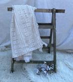 Brocante oud houten linnenrek - droogrek - wasrek - trapje, Ophalen