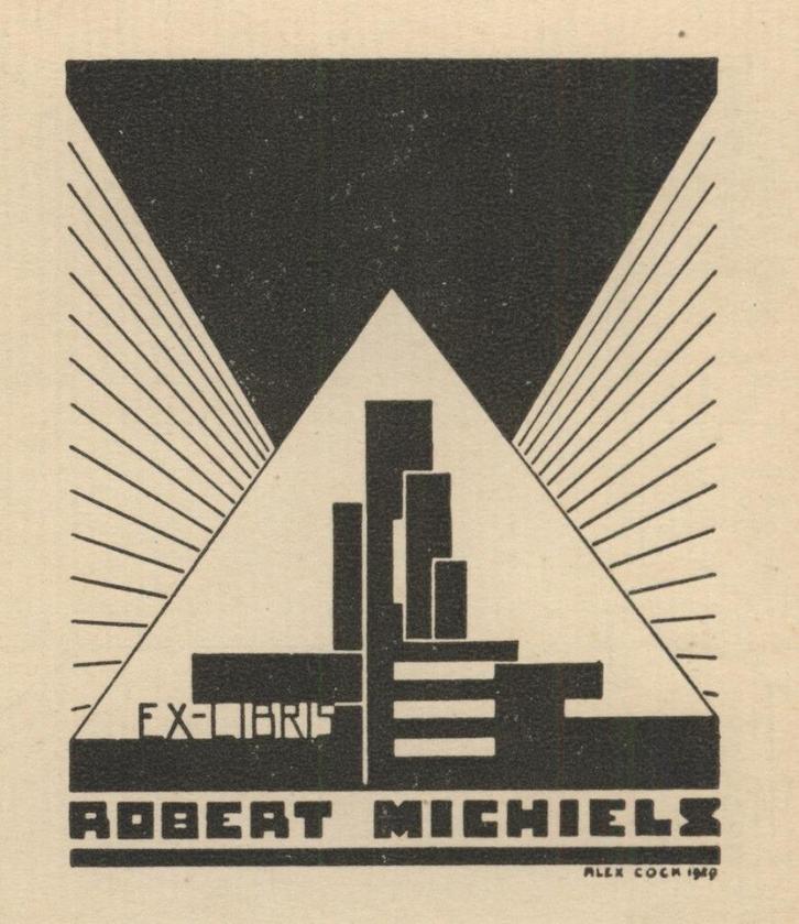 1908 Ex Libris België : Alexander Cock, 1929, Antiek en Kunst, Kunst | Etsen en Gravures, Verzenden