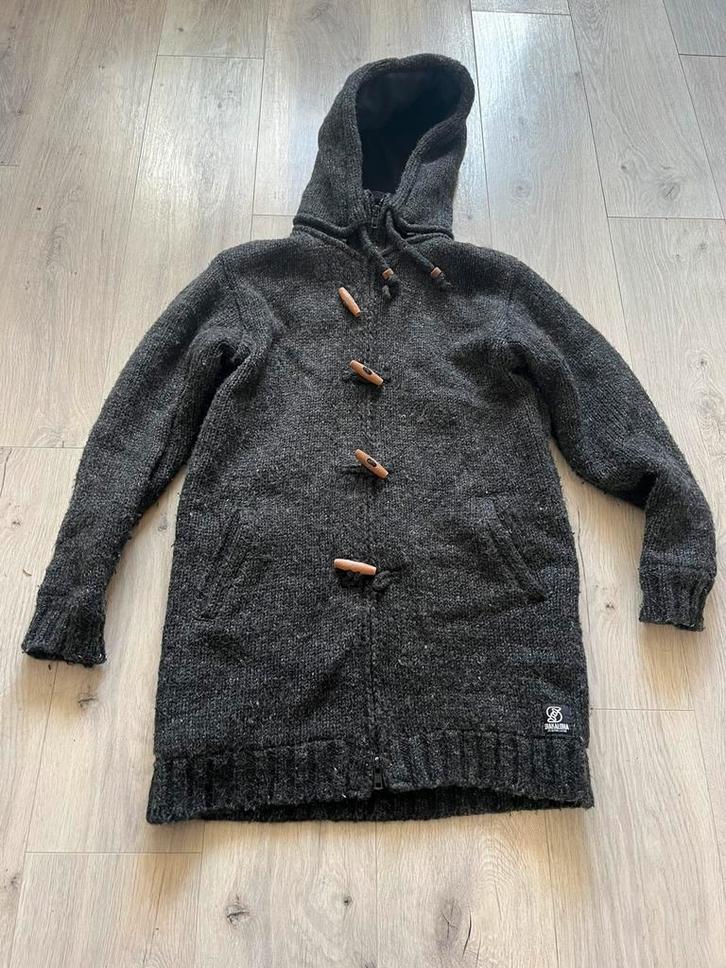 Dik wollen vest van Shakaloha met fleece voering., Kleding | Dames, Truien en Vesten, Gedragen, Grijs, Ophalen