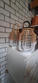 Windlichten riviera maison, Ophalen of Verzenden, Zo goed als nieuw, Rond, Riet