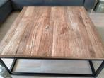 Loods 5 Salontafel - Robuust Hout & Metaal, Ophalen, Gebruikt, Vierkant, Metaal