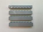 Lego 4 stenen 1x8 licht grijs, Ophalen of Verzenden, Nieuw, Losse stenen, Lego