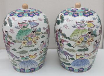 Antique Chinese Porcelein Ginger Jar Vazen beschikbaar voor biedingen
