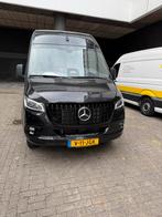Mercedes-Benz Sprinter L4H2 DC 2024 Zwart NIEUW 22k km, Auto's, Automaat, 190 pk, USB, Zwart