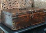 Oude schrijf kist schrijverskist India oosters sober sleets, Ophalen of Verzenden