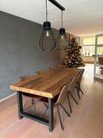 Mooie Robuuste eettafel  220 cm met bijpassende salontafel, Huis en Inrichting, Tafels | Eettafels, Ophalen, 200 cm of meer, 50 tot 100 cm