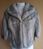 Nerts Bont Stola, Zilverkleurig, Vintage USA, Silverman Furs, Maat 38/40 (M), Ophalen of Verzenden, Silverman Furs VA. USA, Grijs