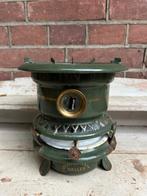 Petroleumstel / oliestel 1 pits donkergroen emaille, Ophalen of Verzenden