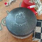 Oude waxinelichtje houder oude kerst., Ophalen of Verzenden, Gebruikt