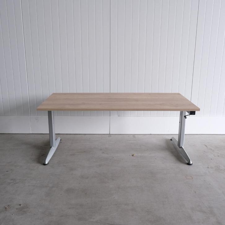 Zettoe Slinger zit-zit bureau - H62-82cm - 160x80cm - BR82, Huis en Inrichting, Bureaus, Gebruikt, Bureau, In hoogte verstelbaar