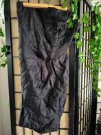 Zwarte strapless jurk plooien h&m met balleinen maat 42, Zwart, Maat 42/44 (L), Cocktailjurk, Ophalen of Verzenden