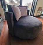 Passe Partout XL Ronde Fauteuil - Zwart Velvet, Huis en Inrichting, Fauteuils, Ophalen of Verzenden, Zo goed als nieuw, Stof
