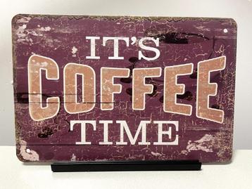It’s Coffee time wandbord (Old Look) beschikbaar voor biedingen