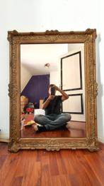 Barok Spiegel met Gouden Frame, Ophalen, Gebruikt, 100 tot 150 cm, 75 tot 100 cm