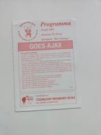 Goes - AJAX 19-7-1995 Programma, Verzenden, Ajax