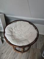 Rotan Papasan Stoel met Kussen, Ophalen, Gebruikt, 100 tot 125 cm, Riet of Rotan