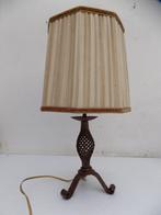 Tafellamp lamp metaal vintage koloniale stijl art deco, Huis en Inrichting, Lampen | Tafellampen, Ophalen of Verzenden, Gebruikt