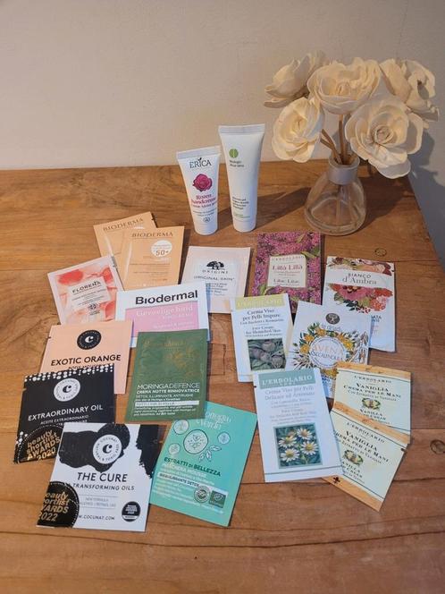 19 Huidverzorging Samples van diverse soorten en merken, Sieraden, Tassen en Uiterlijk, Uiterlijk | Gezichtsverzorging, Nieuw