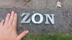 Zinken kleine letters ZON, Ophalen of Verzenden, Zo goed als nieuw
