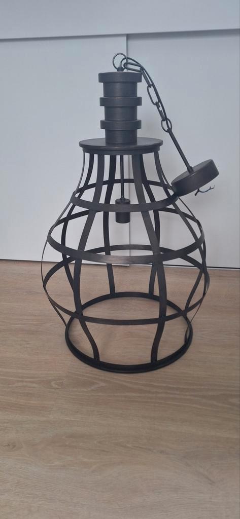 Unieke Open Design Lamp-industrieel - Eyecatcher!, Huis en Inrichting, Lampen | Hanglampen, Zo goed als nieuw, 75 cm of meer, Metaal