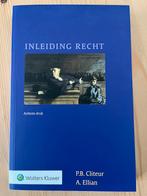 Inleiding recht 8e druk - P.B. Cliteur | Als nieuw, P.B. Cliteur, Ophalen of Verzenden, Alpha, WO