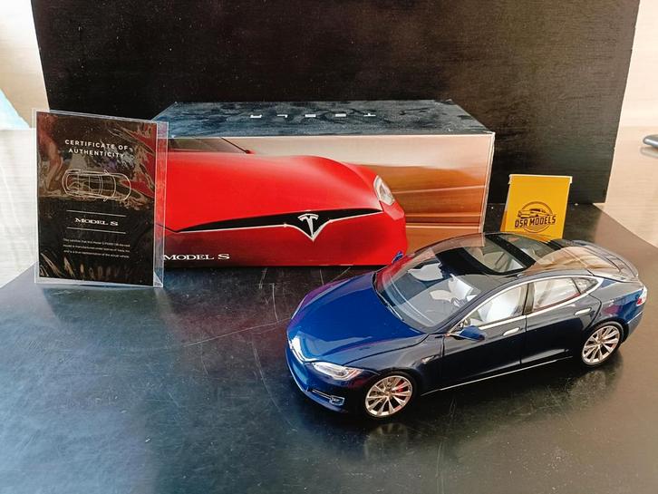 1:18 Tesla model S P100D, Hobby en Vrije tijd, Modelauto's | 1:18, Nieuw, Auto, Overige merken, Ophalen of Verzenden