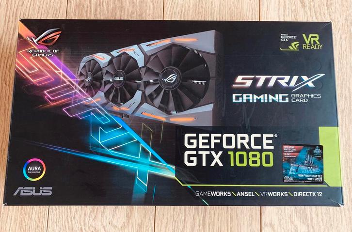 NVIDIA videokaart GTX1080 STRIX VR ready, Computers en Software, Videokaarten, Gebruikt, Overige typen, Overige soorten, Ophalen