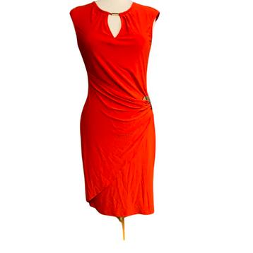 Frank Lyman elegante wikkeljurk rood mooie details maat 42 beschikbaar voor biedingen