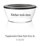 Tupperware Clearkom Eco 4 L doorzigtige serveerschaal, Huis en Inrichting, Keuken | Tupperware, Ophalen of Verzenden, Nieuw, Bak of Kom