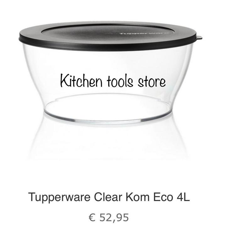 Tupperware Clearkom Eco 4 L doorzigtige serveerschaal, Huis en Inrichting, Keuken | Tupperware, Nieuw, Bak of Kom, Ophalen of Verzenden