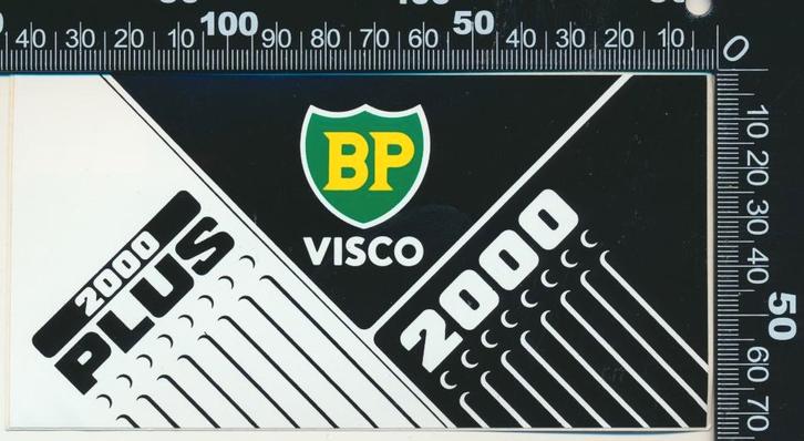 Sticker: BP - Visco 2000 Plus, Verzamelen, Stickers, Zo goed als nieuw, Auto of Motor, Ophalen of Verzenden