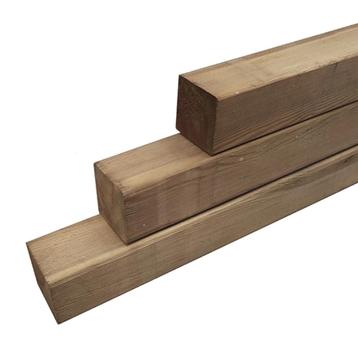 Geimpregneerde houten tuinpalen 65 stuks/1.80 mtr. 9x9 cm beschikbaar voor biedingen