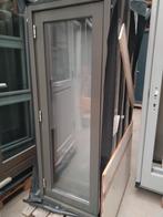 Hardhout kozijn met draairaam, Gevelraam of Ruit, Minder dan 80 cm, Nieuw, Dubbelglas