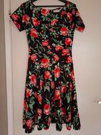 Topvintage swing jurk M of 12, Kleding | Dames, Jurken, Ophalen of Verzenden, Gedragen, Zwart
