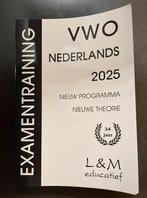 Examentraining boek vwo Nederlands 2025 nieuw programma, Gelezen, VWO, Gert P. Broekema, Ophalen of Verzenden