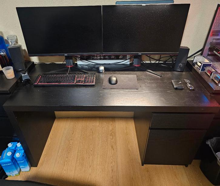 Ikea bureau MALM, Huis en Inrichting, Bureaus, Zo goed als nieuw, Bureau, Ophalen