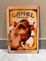 Mancave Bar Café Wanddecoratie metalen bordje Camel Filters, Ophalen of Verzenden, Zo goed als nieuw, Reclamebord