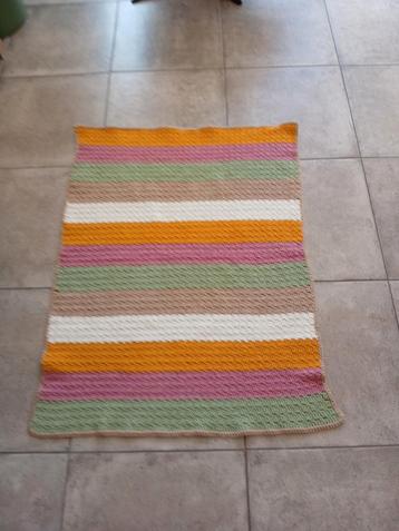 Gehaakte babydeken, babyomslagdoek, wiegdeken, Nieuw!! beschikbaar voor biedingen