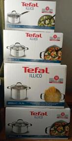 Tefal illico pannenset nieuw! 4 delig, Ophalen, Nieuw, Rvs, Pannenset