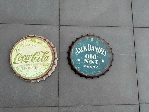 Bierdoppen Jack Daniel's & Coca-Cola, Antiek en Kunst, Antiek | Emaille, Ophalen