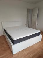 IKEA Malm bed en EMMA matras, Ophalen, IKEA Malm, Wit, Tweepersoons