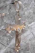 Groot mooie kruis zilver 925 hanger, Overige voorstellingen, Nieuw, Ophalen of Verzenden, Zilver