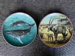 World Wildlife Fund WWF Borden - Wal & Antilope, Antiek en Kunst, Ophalen